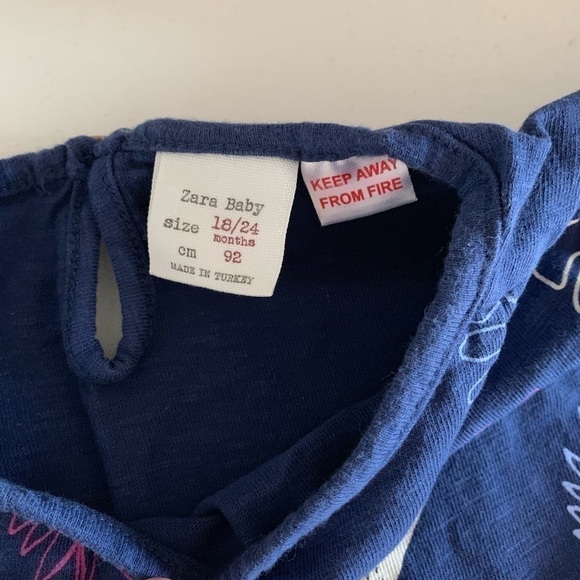 Zara| Short Sleeve Shirt/Top- Size 18-24 months - Picture 4 of 4